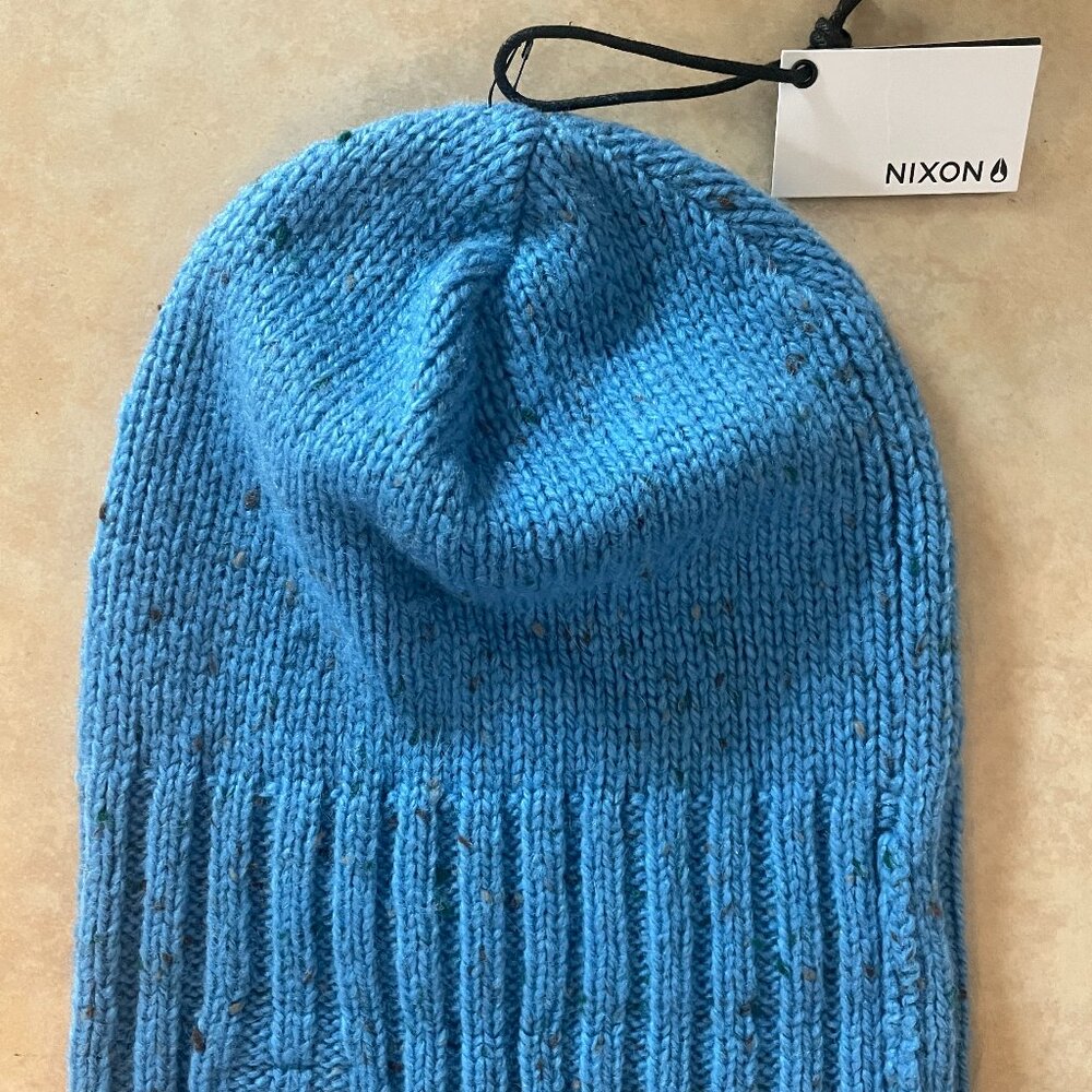 Nixon Beanie One Size, Blue with Black Specks
